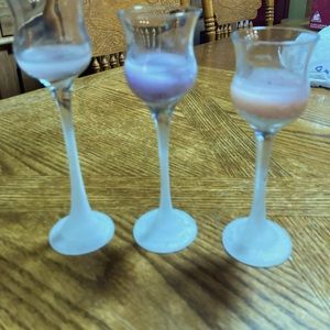 Set of 3 candle holders